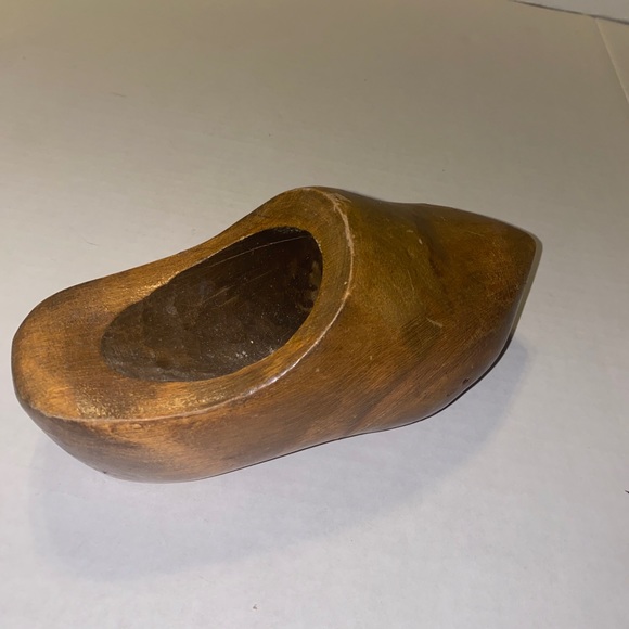 Vintage The Wooden Shoe Factory Holland MI Wooden Shoe Wall Pocket Wall Hanging - Picture 11 of 12